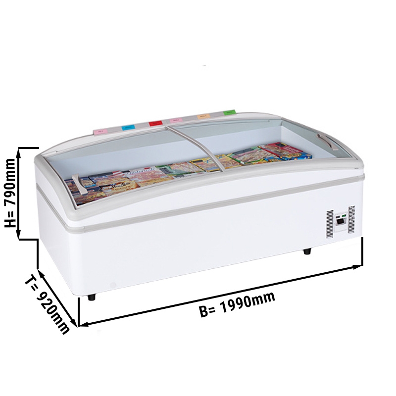 Refrigeration & freezer 470 liter island