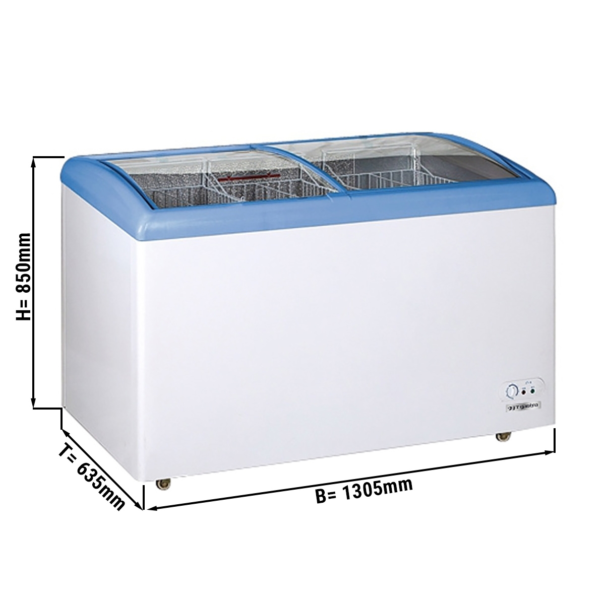 Freezer 338 litres/glass