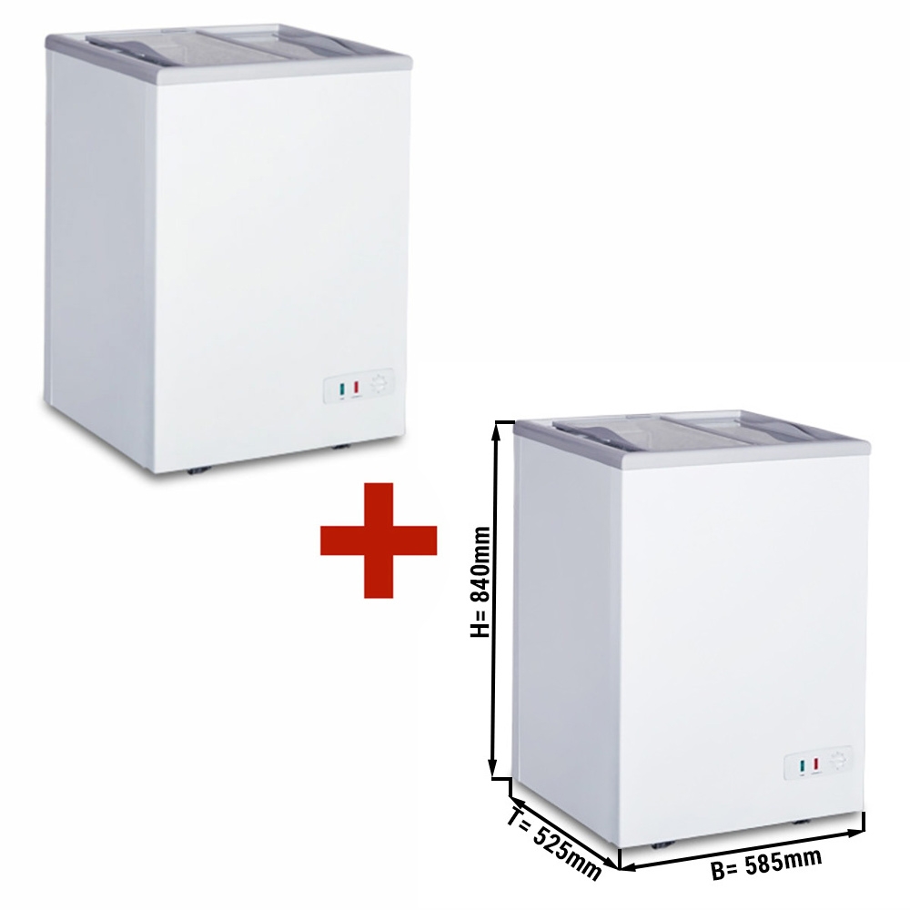 (SET) 2x freezer - 97 litres (net capacity) - Energy class A