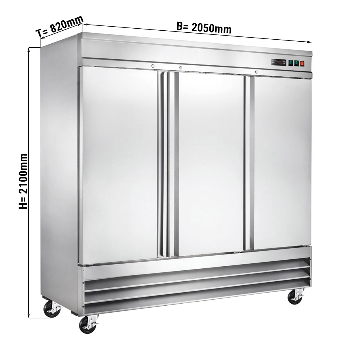 Freezer - 2040 liters - with 3 doors