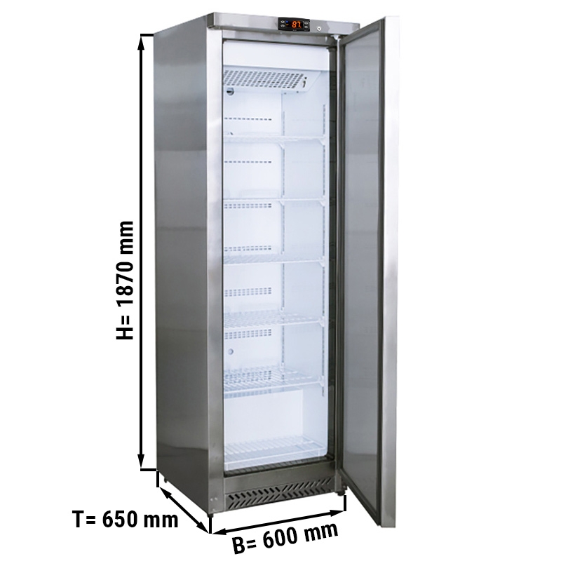 Freezer made of stainless steel - 400 liters - with 1 door