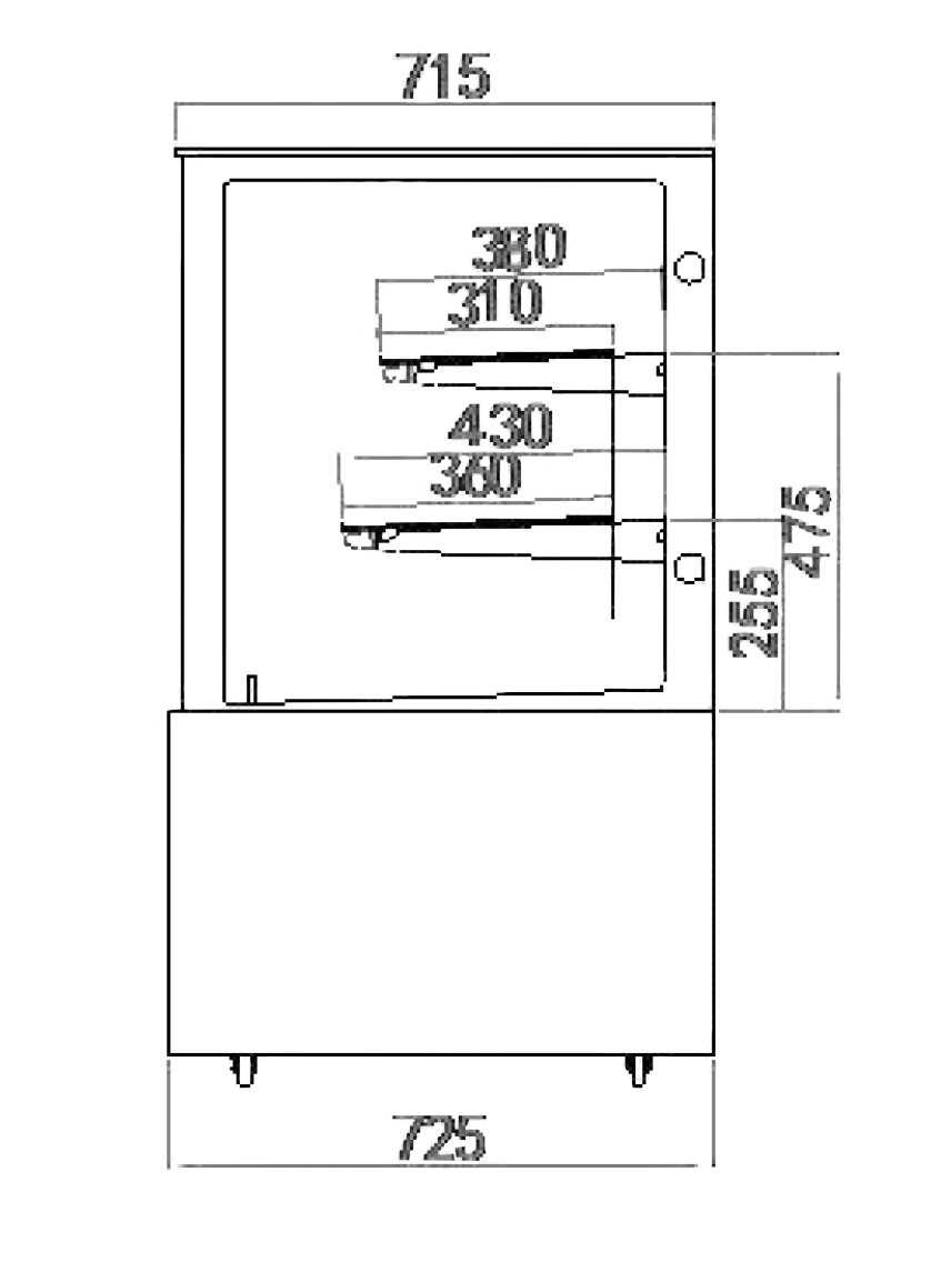 Cake Counter 1,80 m (LED)