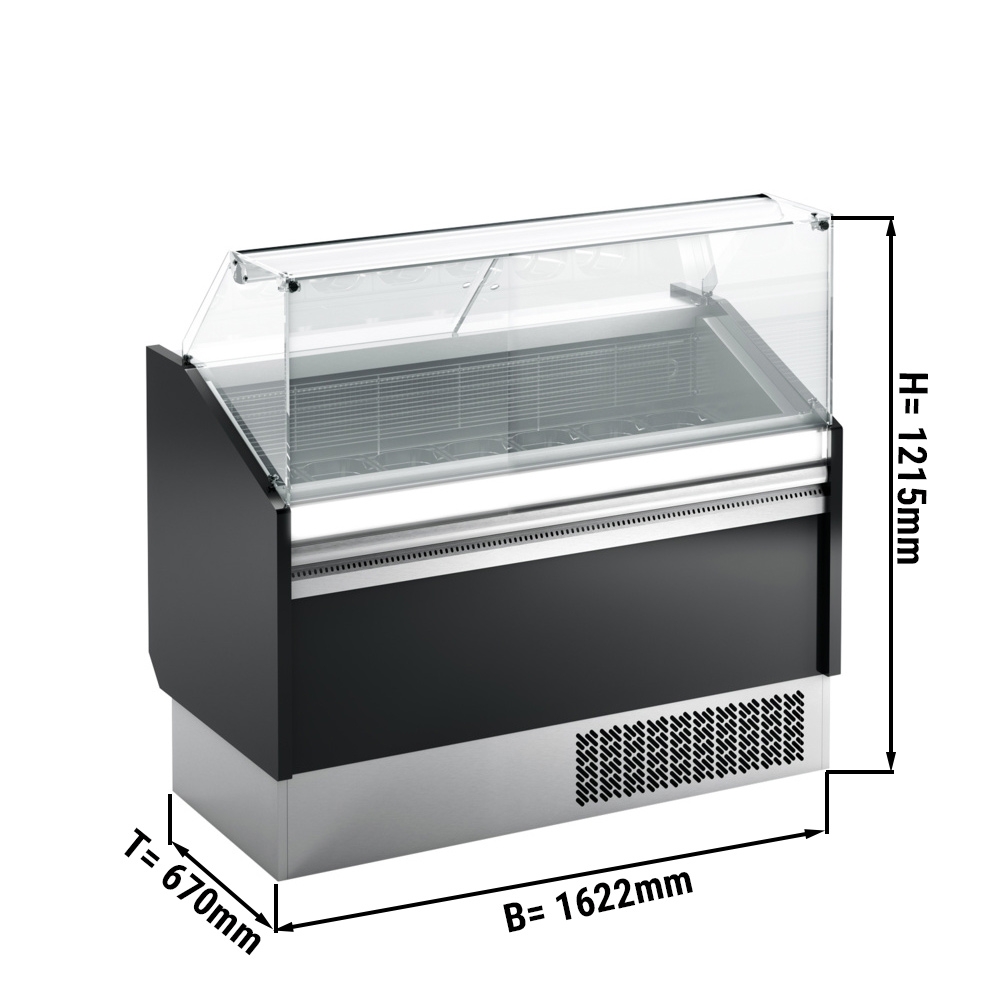 Ice counter – 1.622 x 0.67 m - black