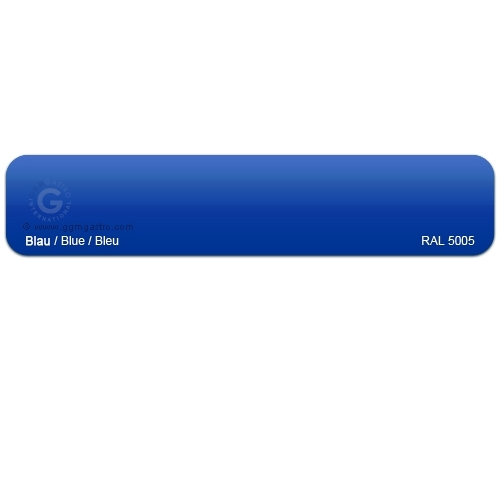 Front panel in blue
