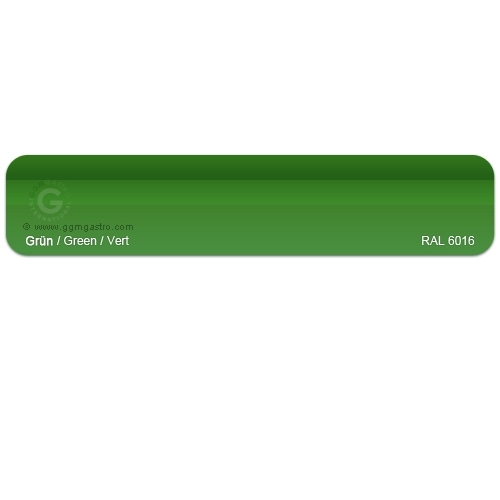 Front panel in green