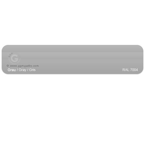 Front panel in silver