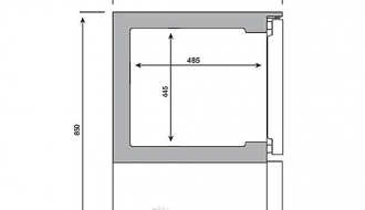 Mini freezer 95 litres - with 1 door