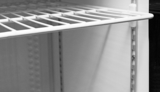 Refrigerator made of stainless steel - 590 liters - with 1 door