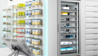 Medizinkühlschrank - 0,59 x 0,6 m - 305 Liter - mit 1 Tür