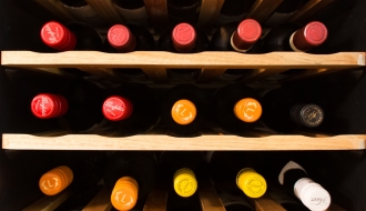 Wine Fridge 640 liters - black - with 2 glass doors