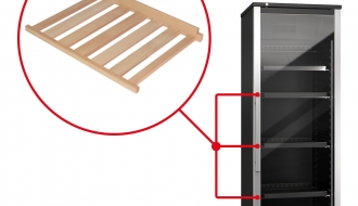 Storage rack for wine refrigerator - 521 x 379 mm - wood
