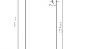 Roll-in refrigerator (GN 2/1 + EN 600x400) - with 1 door