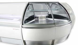 Refrigerated Cake display, 90° Corner (external)