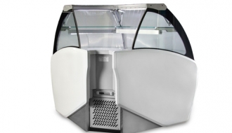 Refrigerated Cake display, 90° Corner (external)