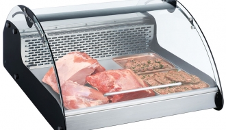 Table refrigerated display cabinet for fish