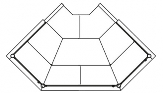 Countertop, 90° Corner (internal)