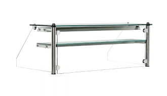 Glass showcase with 1 shelf - 0.8 m