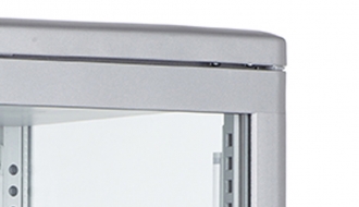 Panorama display case - 68 liters – silver