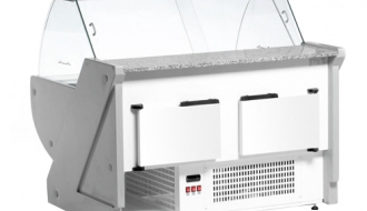 Kühlvitrine - 1,3 x 1,15 m - 260 Liter