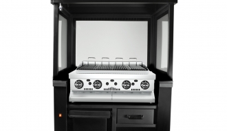 Gasgrill mit Glas - 1,5 m