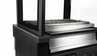 Holzkohlegrill mit Glas - 1,9 m