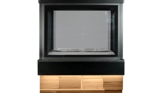 Holzkohlegrill mit Glas - 1,9 m