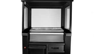 Holzkohlegrill mit Glas - 1,9 m