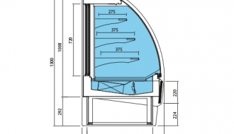 Wall shelf 1,91 m / 0,81 m