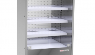 Wall cooling shelf - 1.1 x 0.7 m - with 4 shelves