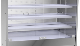Wall cooling shelf - 2.0 x 0.7 m - with 4 shelves