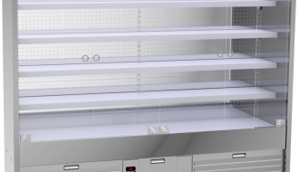 Wall cooling shelf - 2.5 x 0.7 m - with 4 shelves