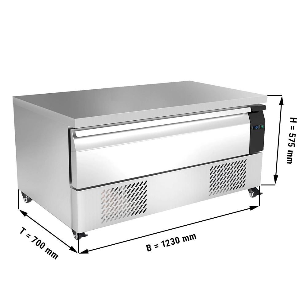 Deep freeze drawer cabinet with 1 drawer - 1,23 m - for GN 1/1 + GN 2/1 - 113 litres