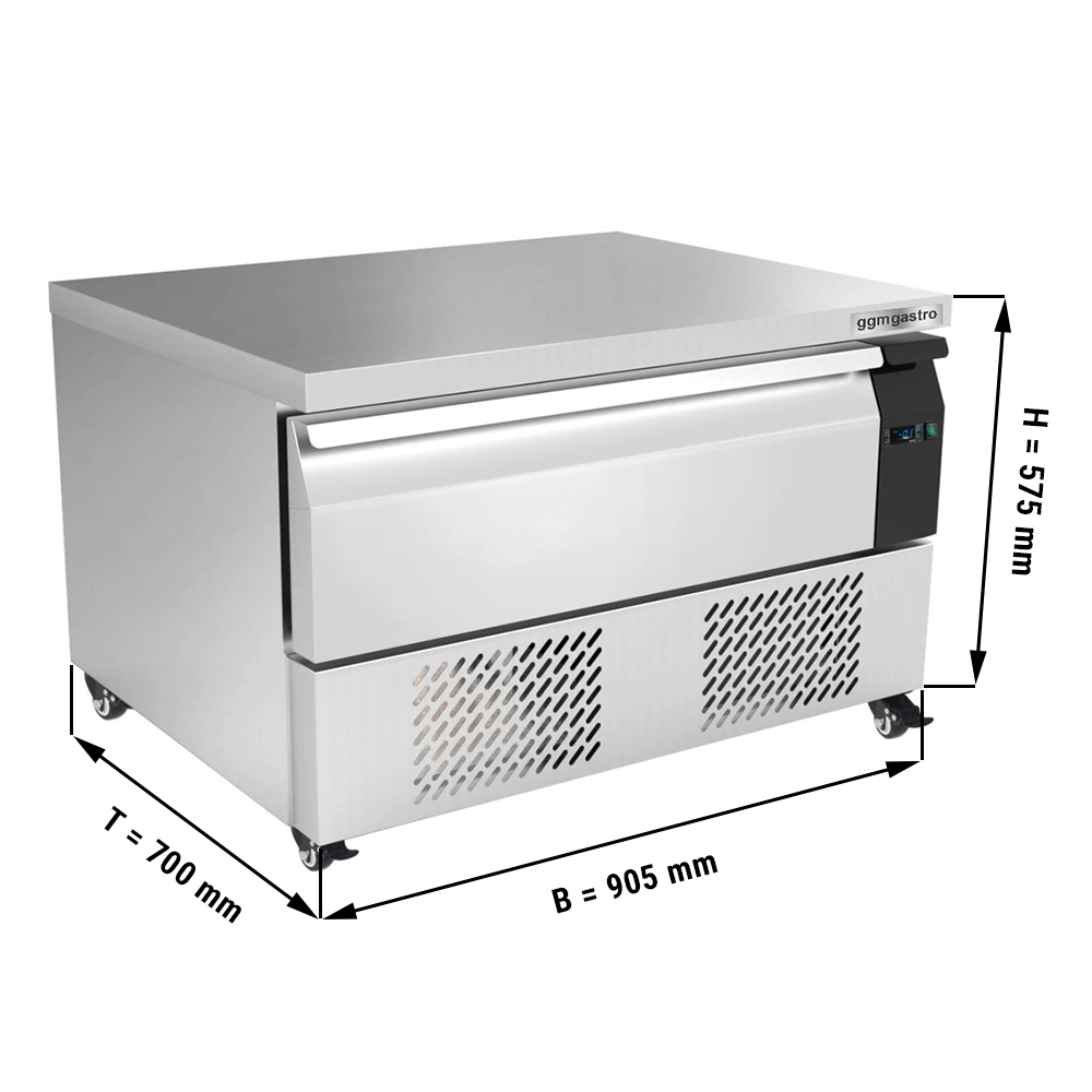 Deep freeze drawer cabinet with 1 drawer - 0.9 m - for GN 2/1 - 76 litres