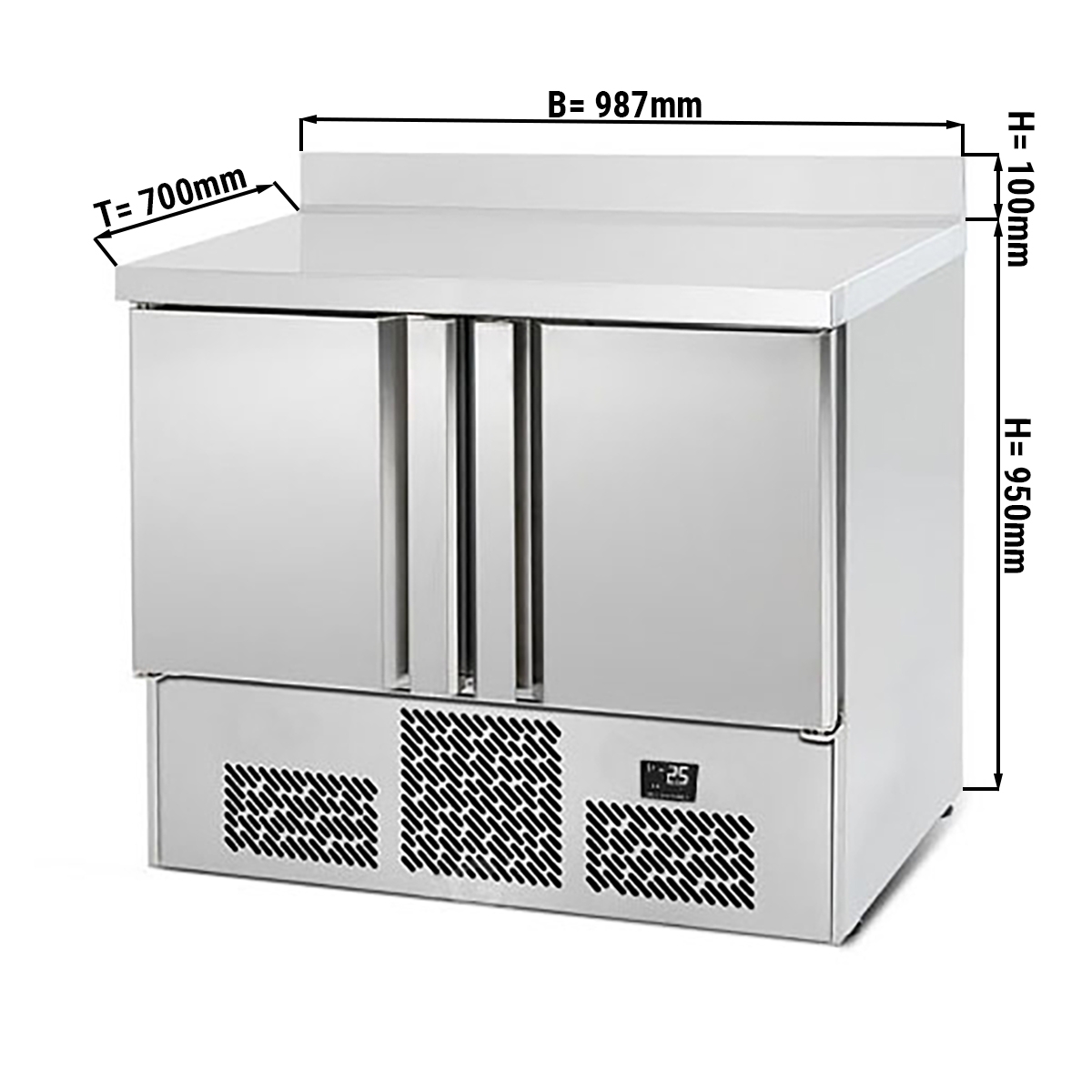 Refrigerated table (GN 1/1) - with 2 doors