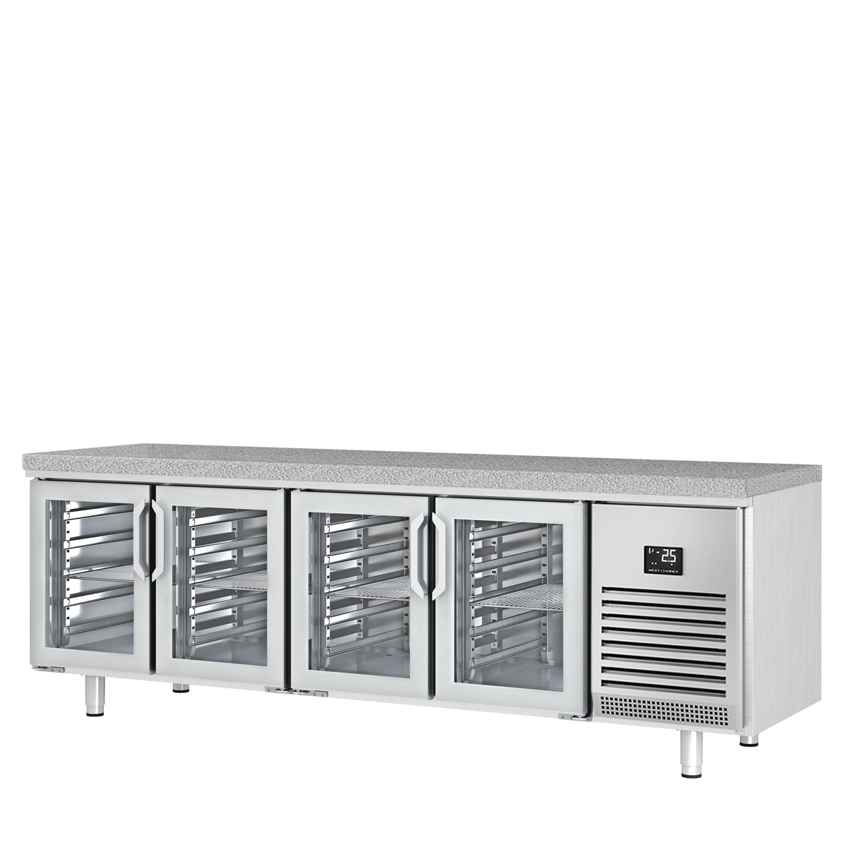 Bakery refrigerated table (EN) - with 4 glass doors