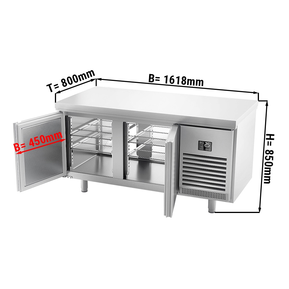 Bakery refrigerated table (EN) - with doors on both sides