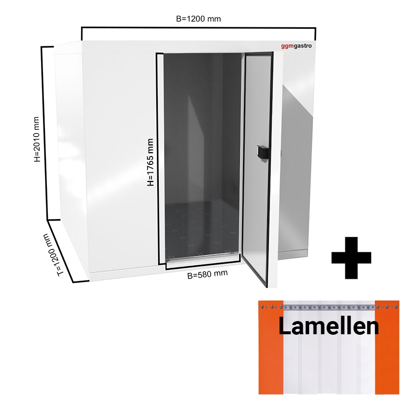 Freezer cell 1.2 x 1.2 m - height 2.01 m - 1.6 m³