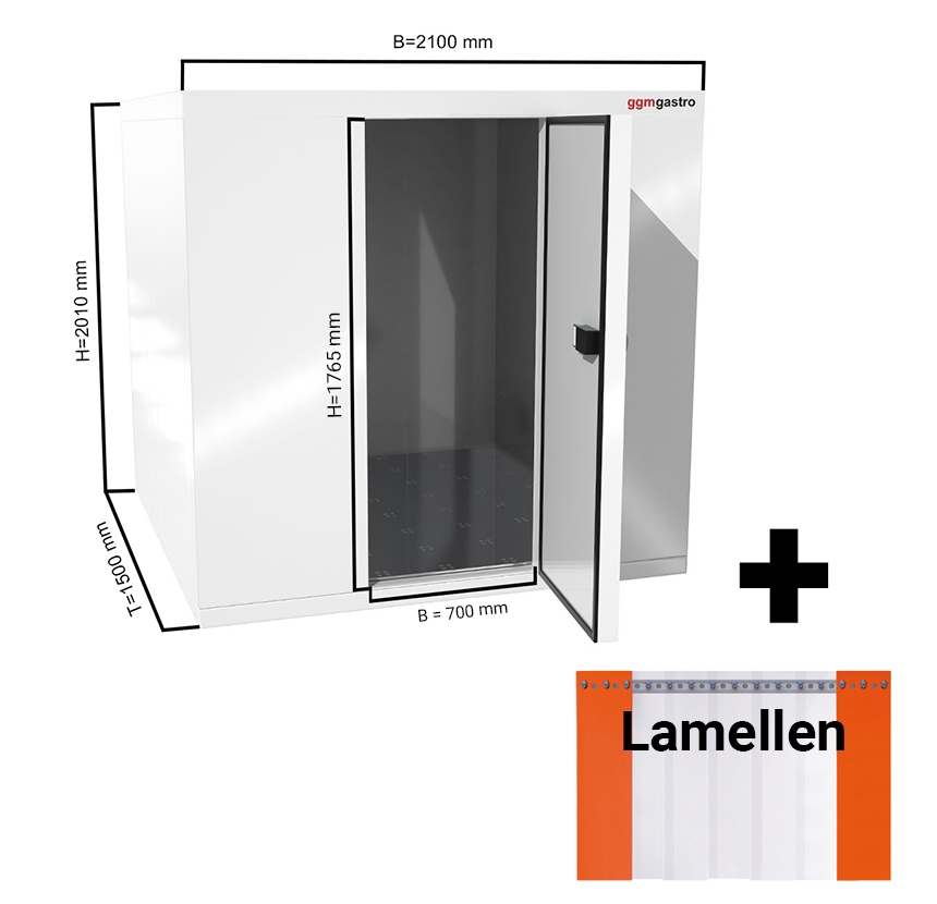 Freezer cell 2.1 x 1.5 m - height 2.01 m - 4.1 m³