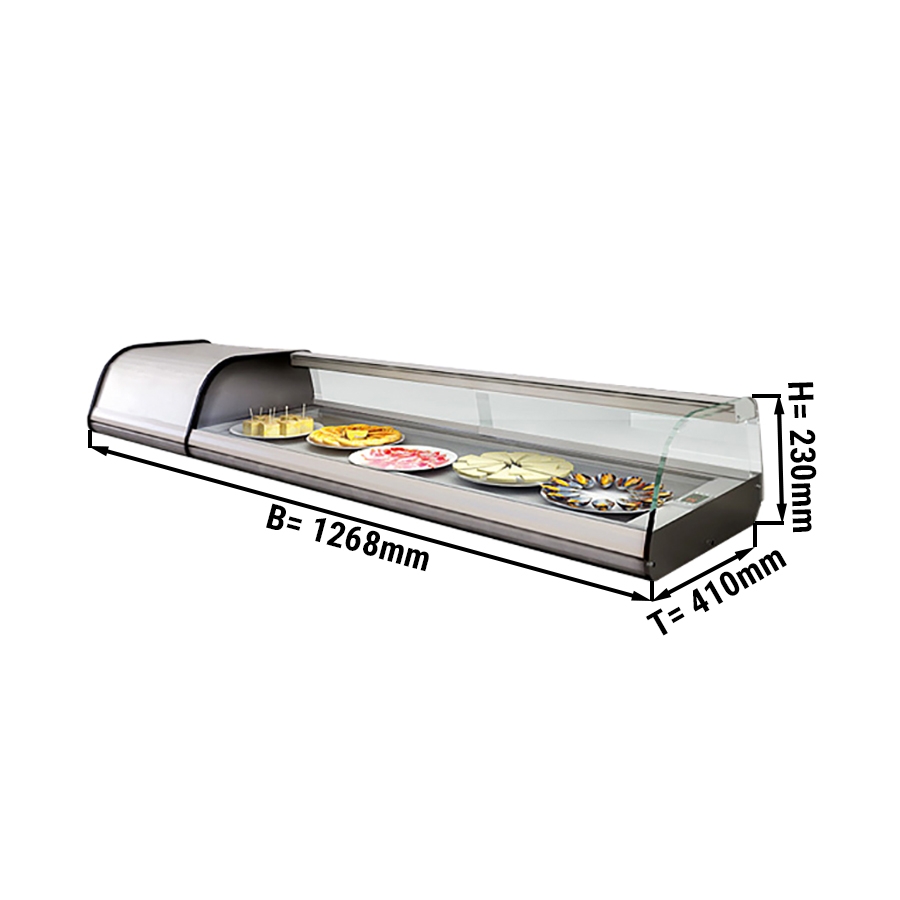Teller - Refrigerated display case for 4x (17 x 32 cm)