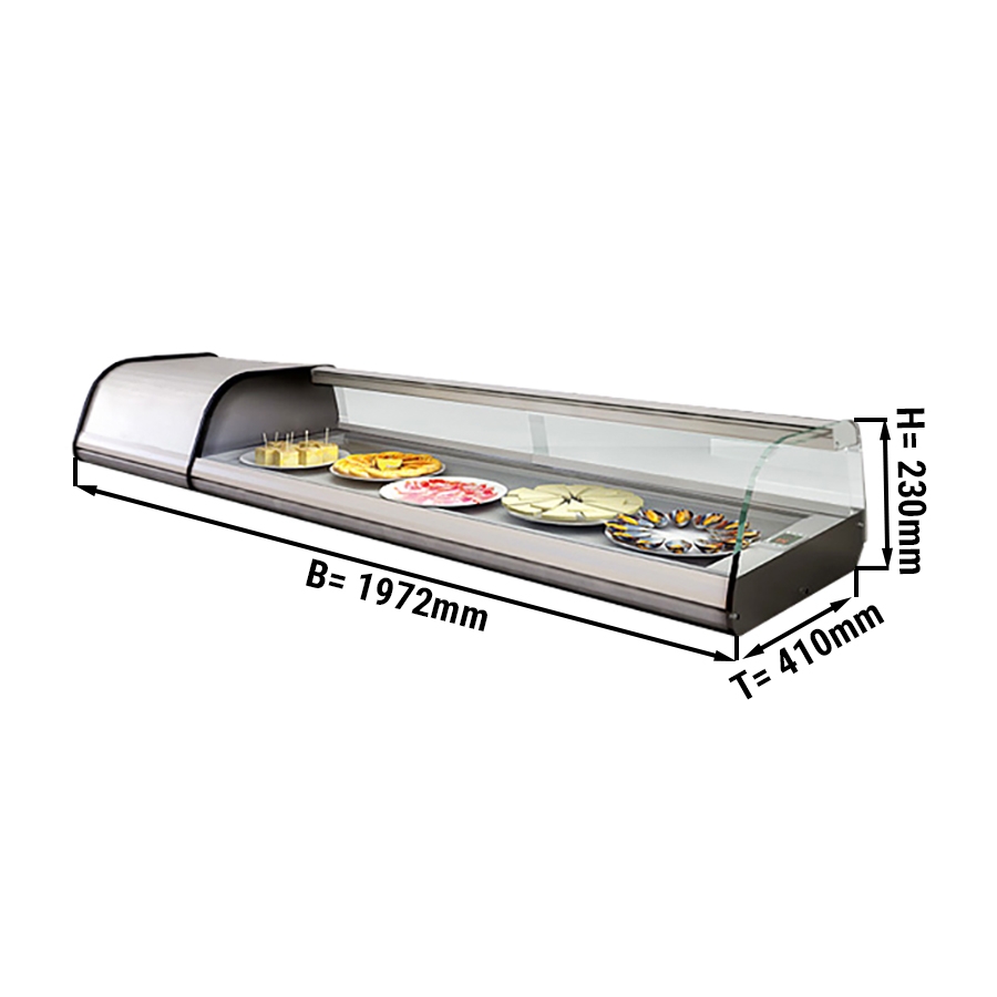Teller - Refrigerated display case for 8x (17 x 32 cm)