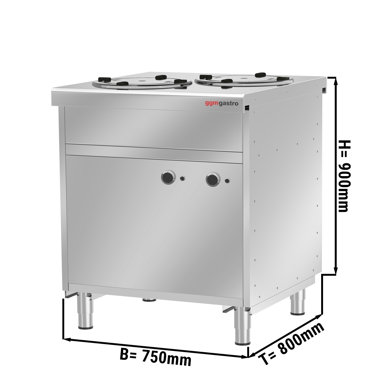 Heated plate dispenser / 120 plates - 280 mm
