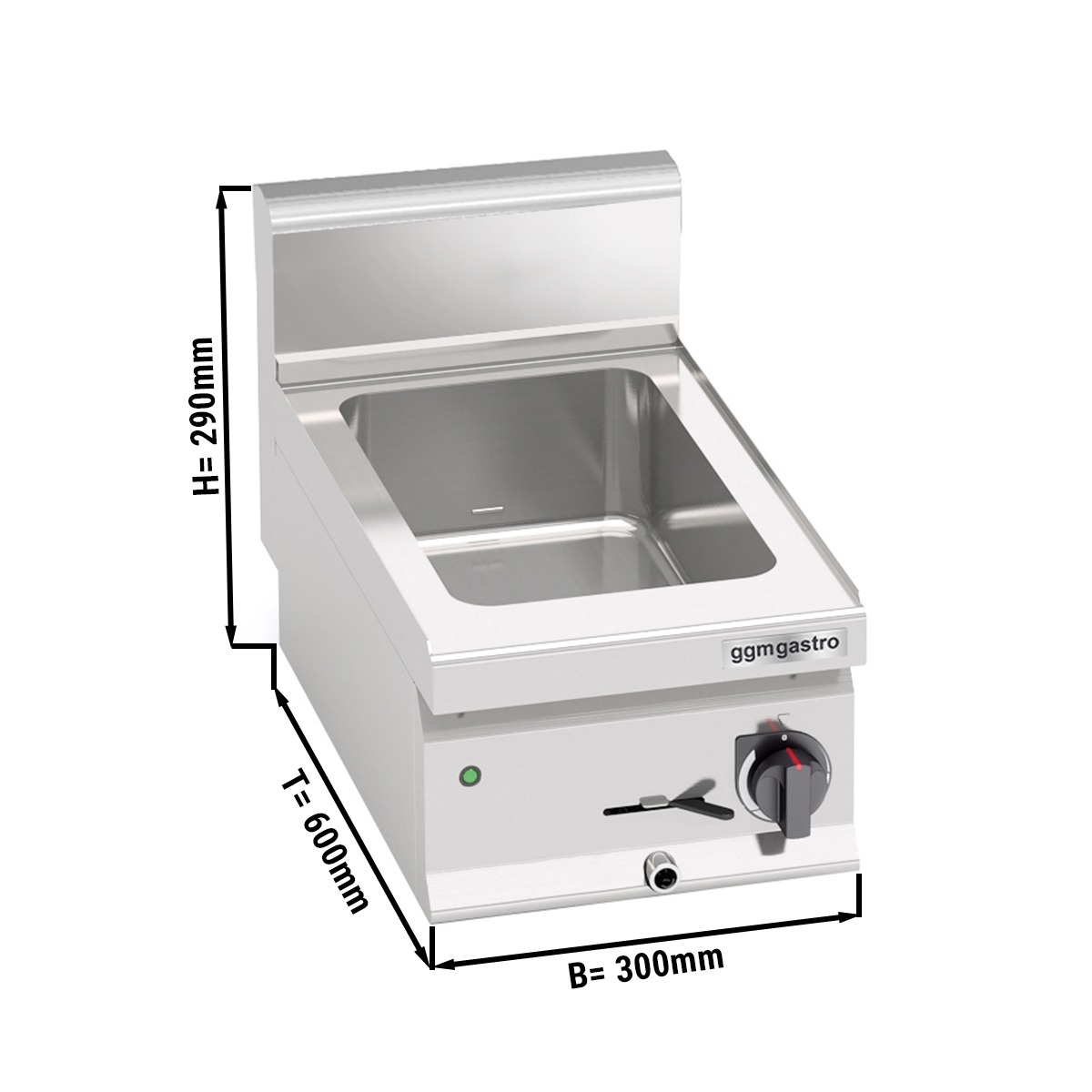 Electric bainmarie 1xGN3/4