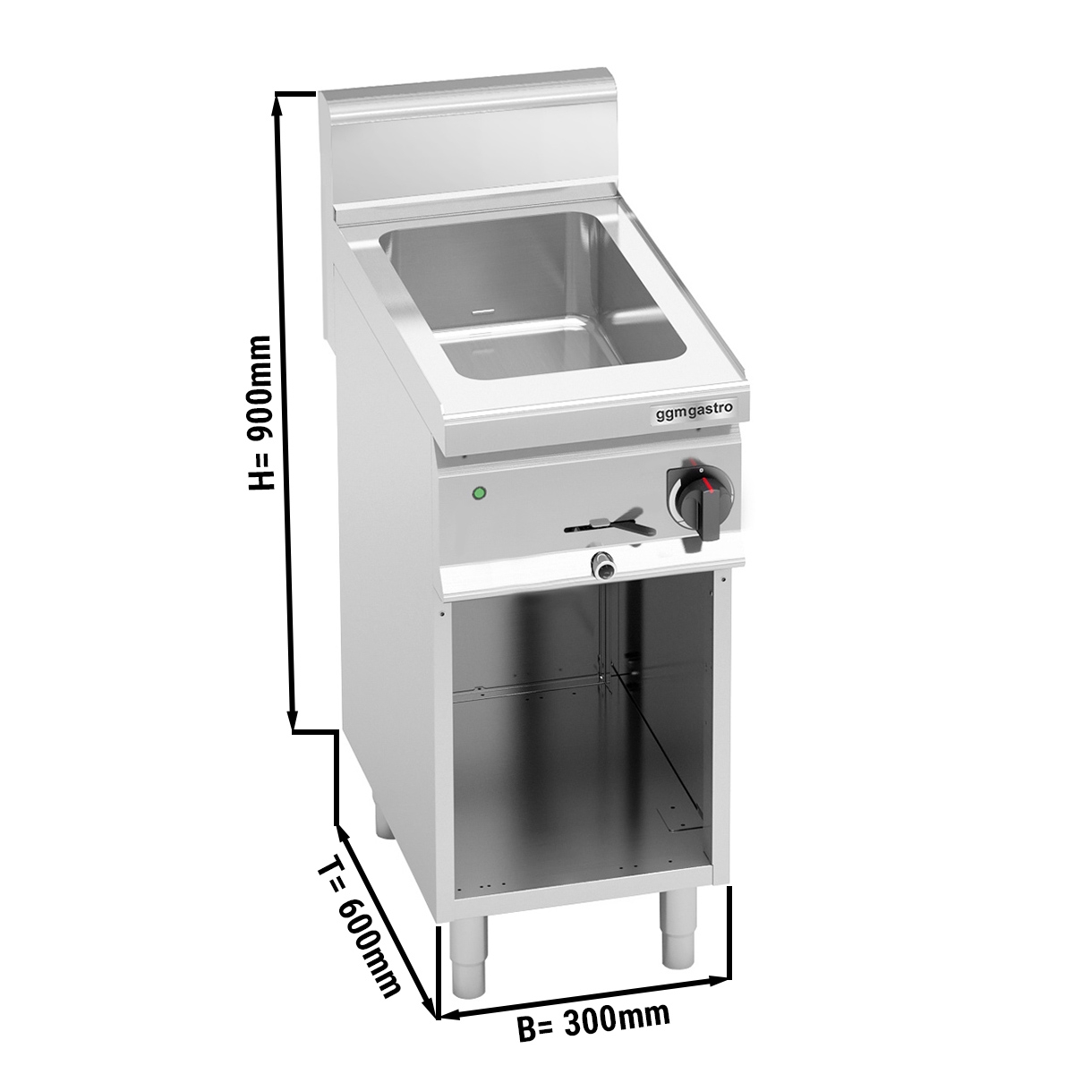 Electric bainmarie 1xGN3/4