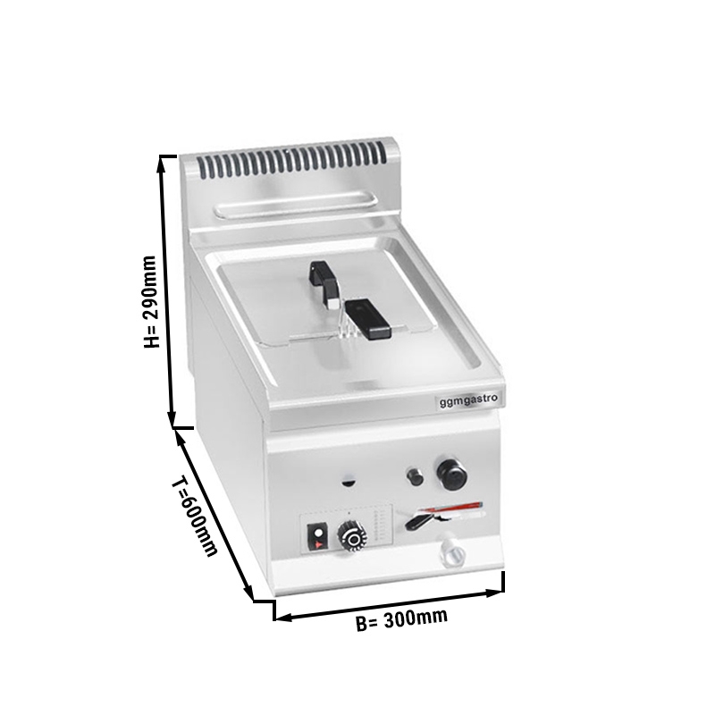 Gas deep fryer 8 litres (6,6 kW)