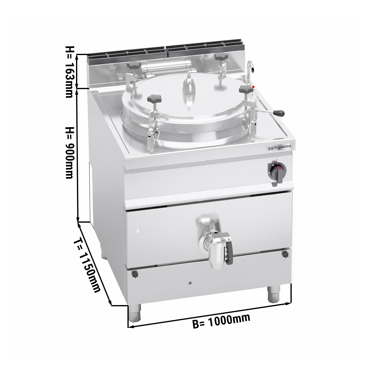 Gas pressure boiler 200 litres (34.5 kW) - indirect heating