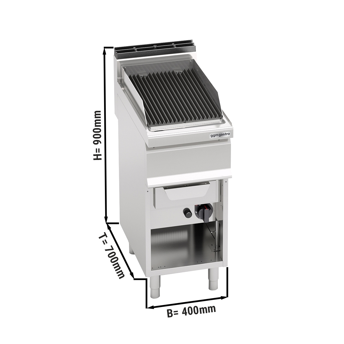 Gas water grill (9 kW)