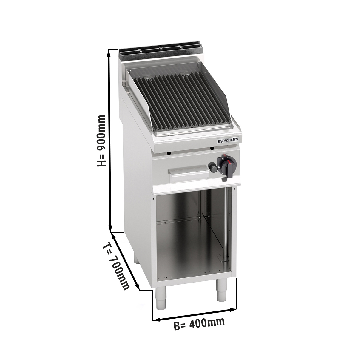 Gas lava rock grill (6.9 kW)