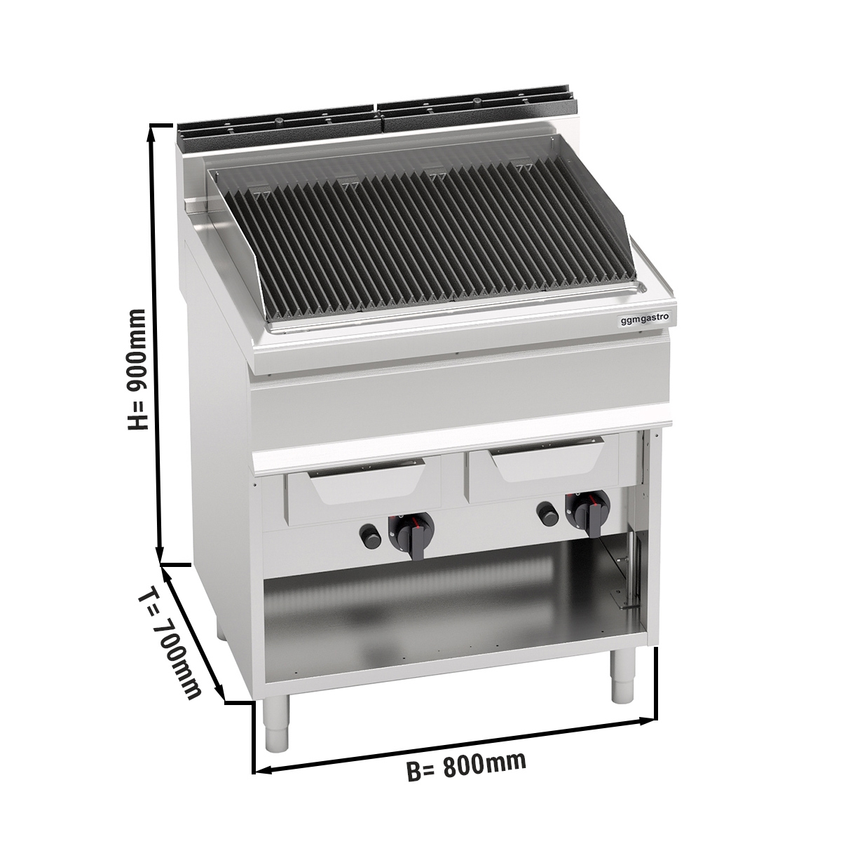 Gas water grill (18 kW)