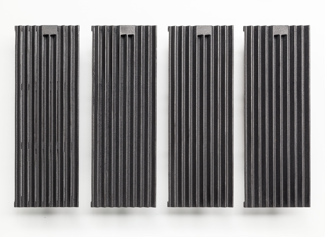 Cooking grid made of cast iron - 175 x 515 mm - set of4