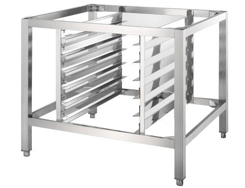 Hot air oven base frame + tray holder for EN